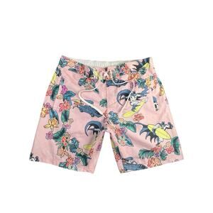 Batman Surf Tropical Swim Shorts Pink Floral DC Comics Men’s L